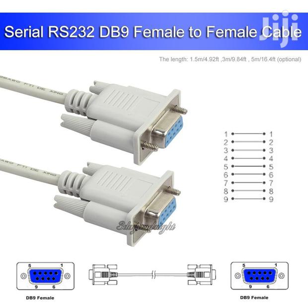 1.5m Serial Rs232 9 Pin Db9 Female to Female Cable · Photo 2