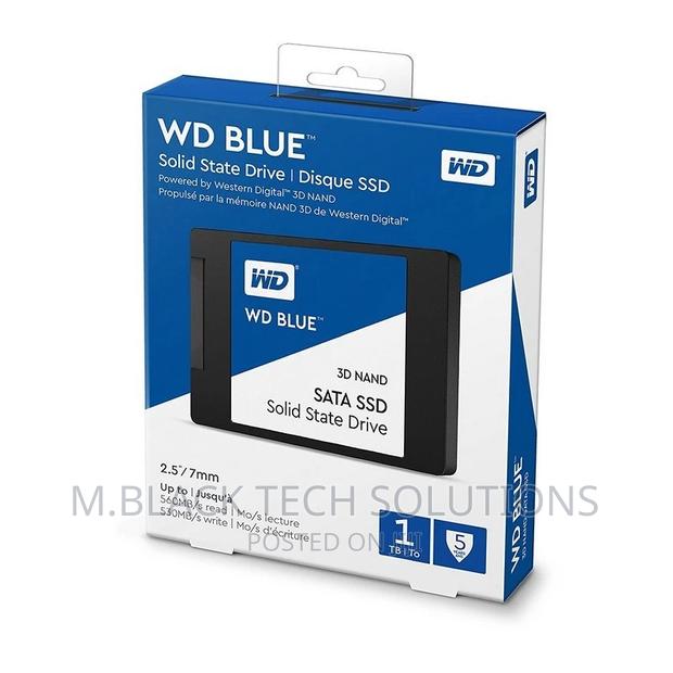 1TB WD Blue Internal PC SSD - SATA III 6 Gb/S, 2.5"/7mm · Photo 3