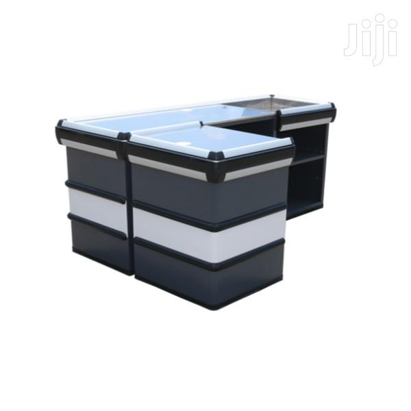 Supermarket Cashier Table Checkout Counter A056 [150*105*85] · Photo 3