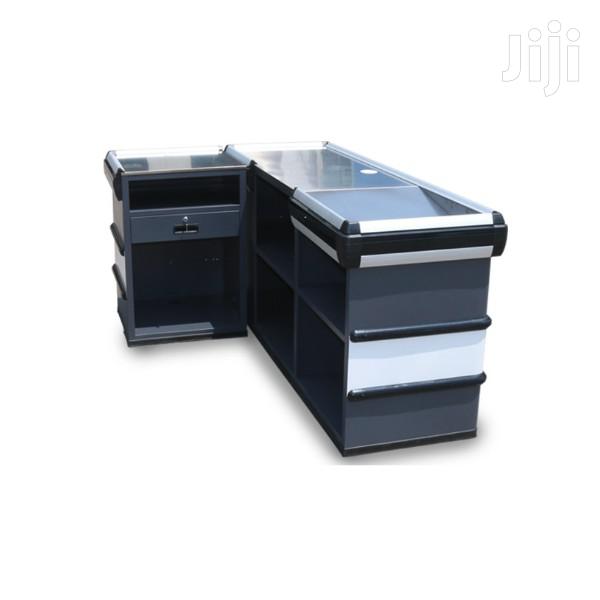 Supermarket Cashier Table Checkout Counter A056 [150*105*85] · Photo 4