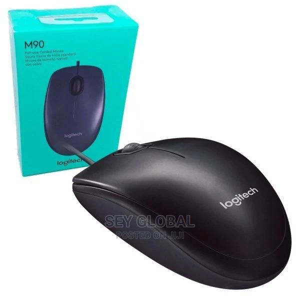 Logitech Mouse Wired USB M90 Black · Photo 3