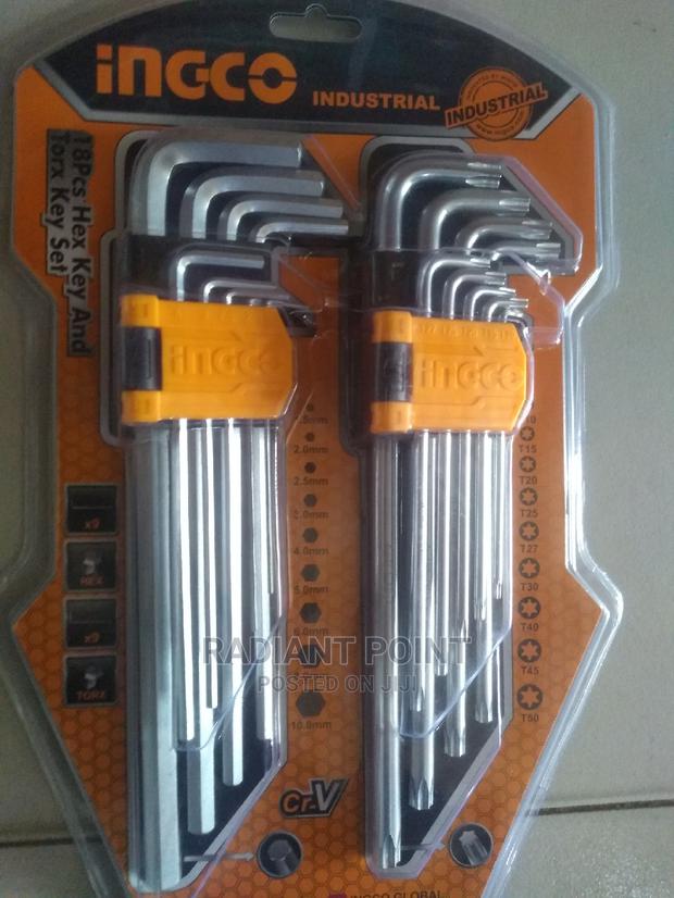 Ingco 18pcs Hex Key and Torx Key Set · Photo 3