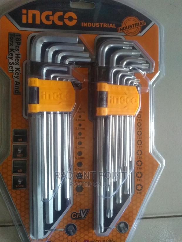 Ingco 18pcs Hex Key and Torx Key Set · Photo 4