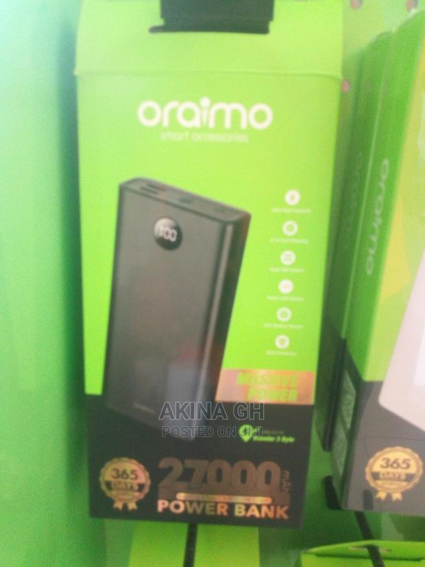 Oraimo 12w Fast Charging Power Bank 27000mah Opb-P5271 · Photo 4