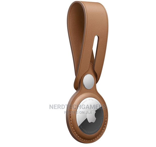 New Apple Airtag Leather Loop - Saddle Brown · Photo 4
