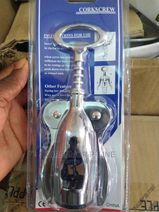 Stainless Steel Silver Corkscrew · Photo 3