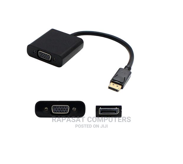 Displayport Male to Vga Female Adapter Cable, 8in, Black · Photo 2