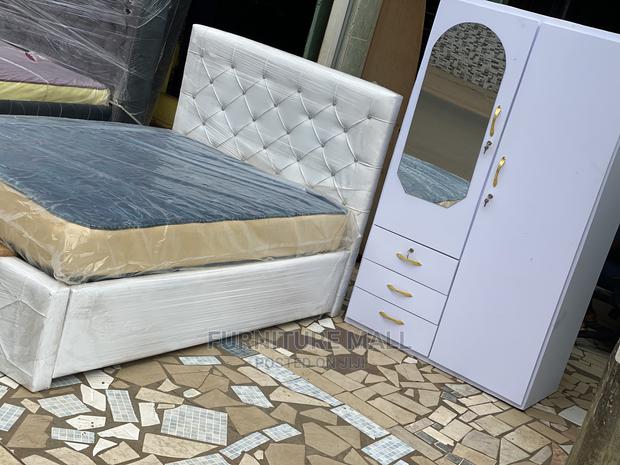 Double Bed With Mattress Wardrobe . Free Delivery photo 3