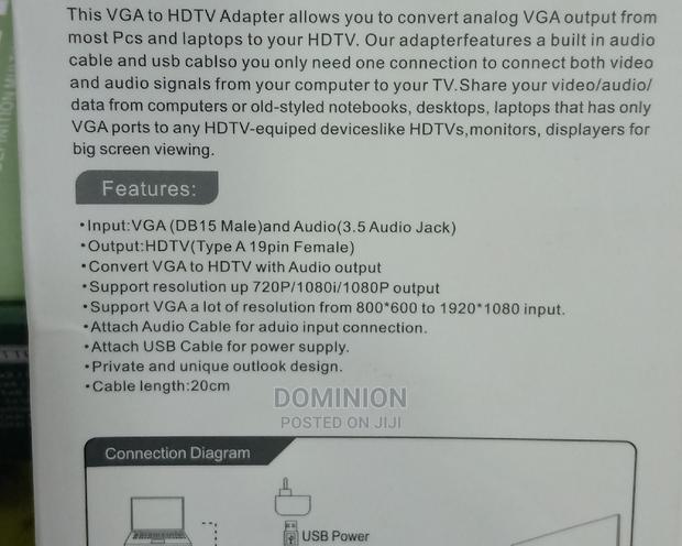 VGA to HDMI/HDTV Adapter With Audio · Photo 4