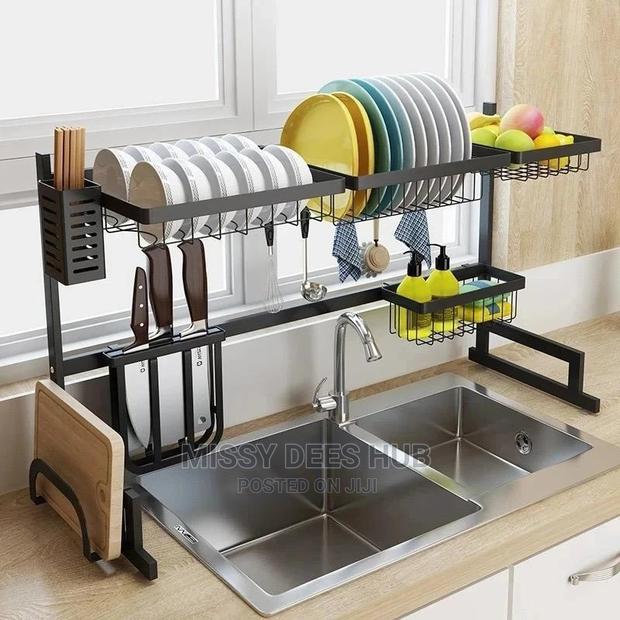 Large Metallic Over-the-Sink Rack · Photo 4