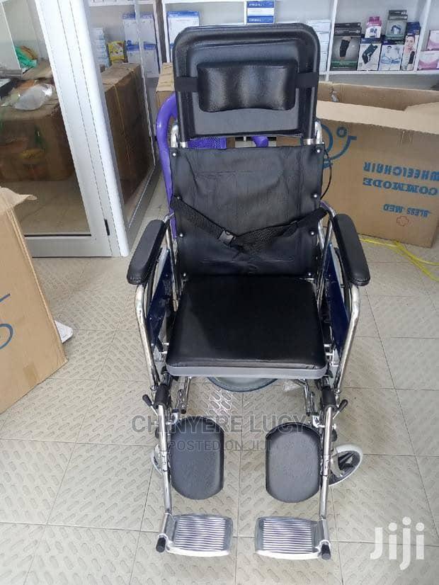 Long Back Commode Wheelchair, (Abs Commode) · Photo 2