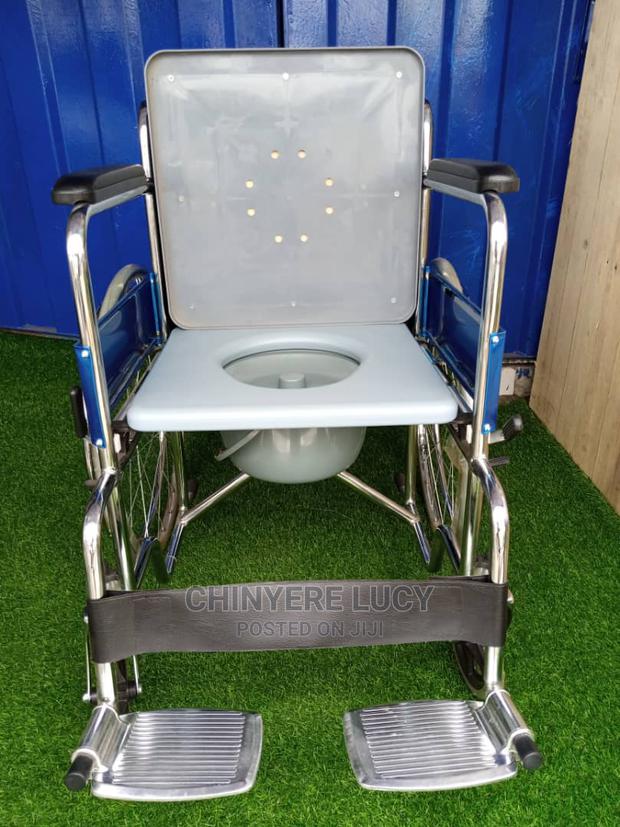 Long Back Commode Wheelchair, (Abs Commode) · Photo 3