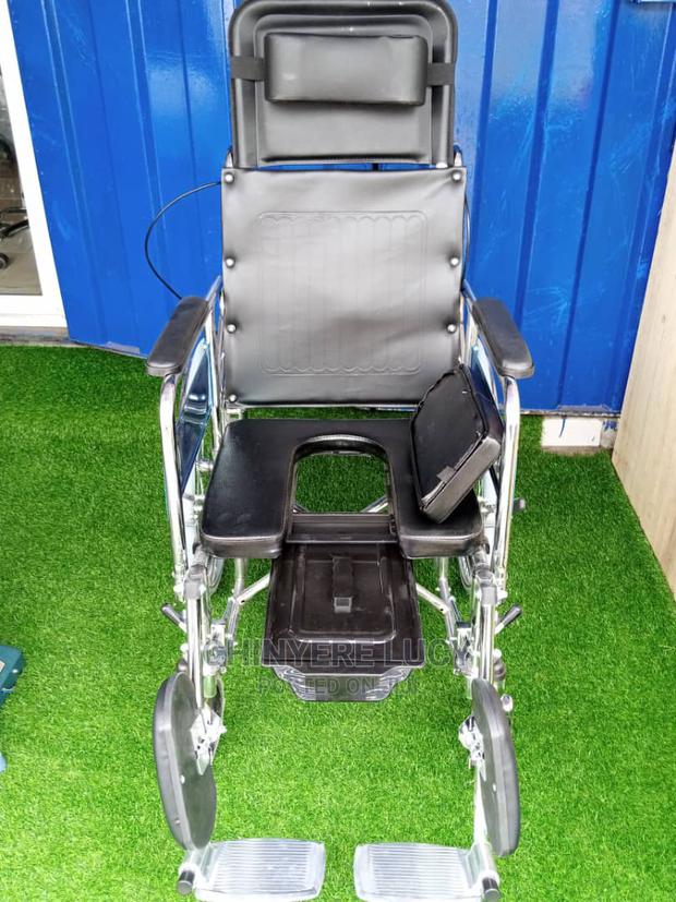Long Back Commode Wheelchair, (Abs Commode) · Photo 4