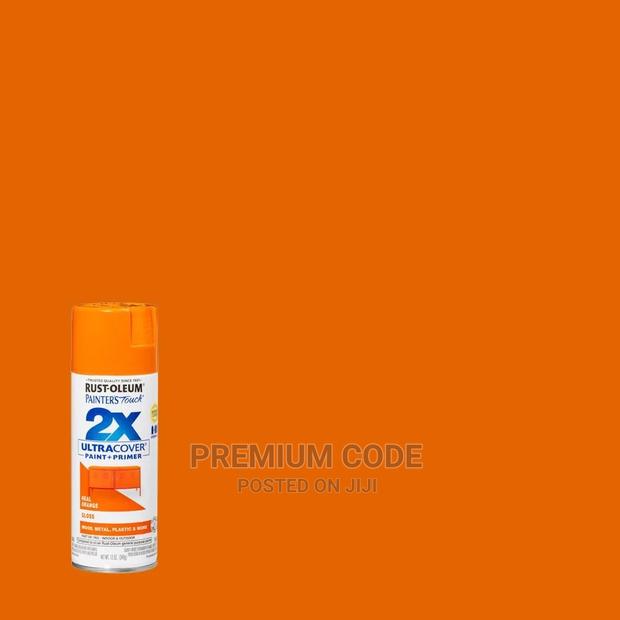 Spray Paint, Gloss Real Orange, 2X Ultra Cover Rust-Oleum · Photo 3