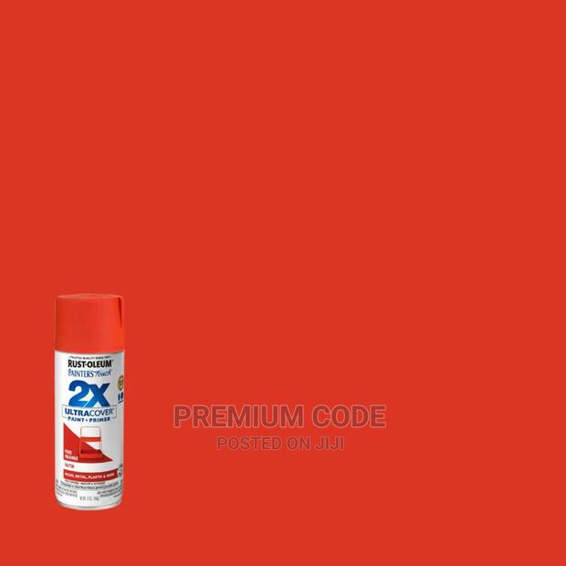 Spray Paint, Satin Fire Orange, 2X Ultra Cover, Rustoleum · Photo 3