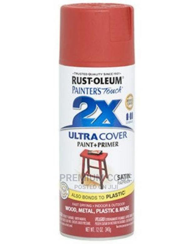 Spray Paint, Satin Paparika/Red, 2x Ultra Cover Rust-oleum · Photo 4