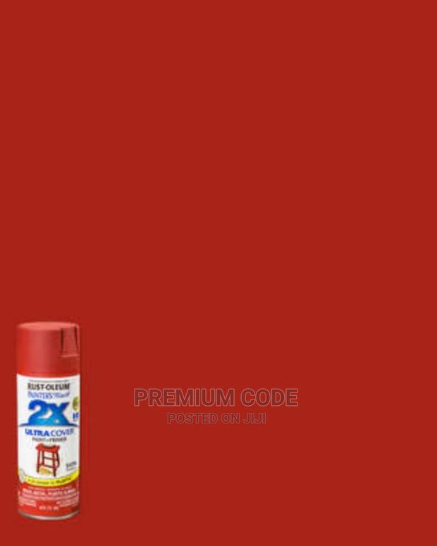 Spray Paint, Satin Paparika/Red, 2x Ultra Cover Rust-oleum · Photo 3