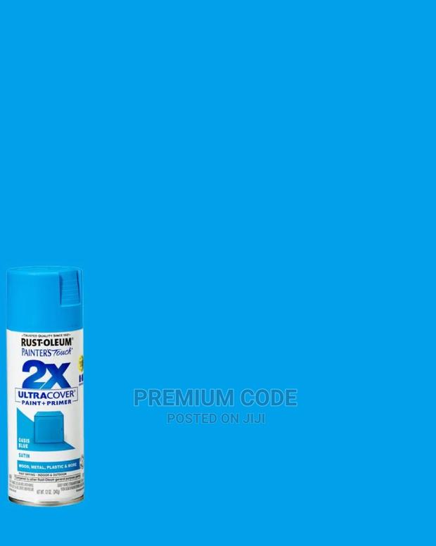 Spray Paint, Satin Oasis Blue, 2X Ultra Cover Rustoleum · Photo 3