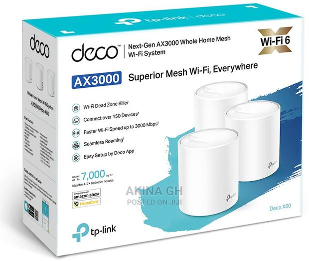 Tp-Link Deco X60 Ax3000 Home Mesh Wifi System Range Extender · Photo 3