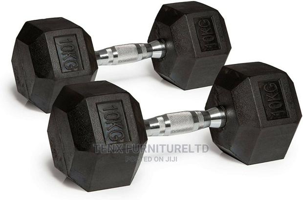 Dumbbells 10kg Pair (HEX) · Photo 4
