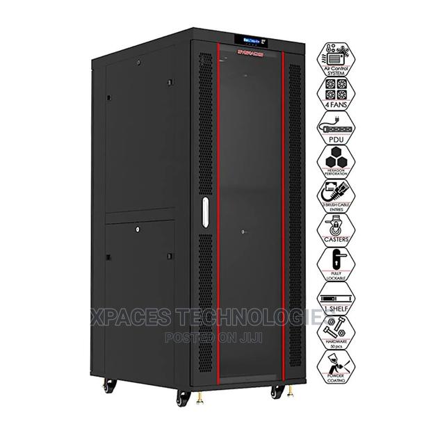 32u Rack Networking Server Cabinet 600mmx600mm Glass Door · Photo 3