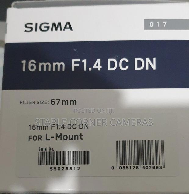 Sigma 16mm F1.4 Dc Contemporary Wide Angle Lens For L Mount
