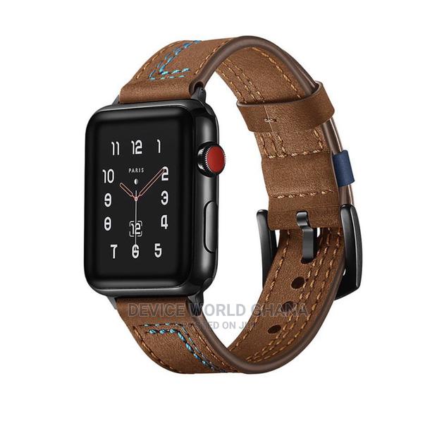 Warrior Leather Strap/Band For Apple Watches. All Sizes Can photo 3