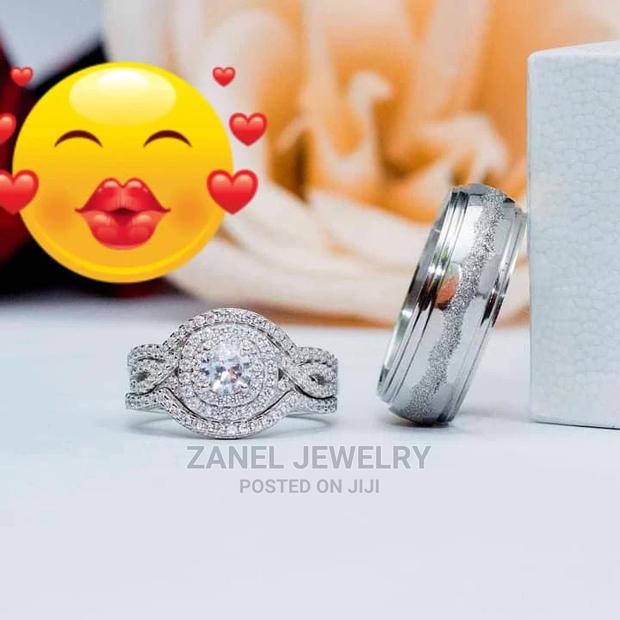 Pure Silver Wedding Rings(Male Band Included) · Photo 3