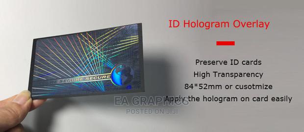 ID Card Transparent Hologram Overlay Stickers photo 2