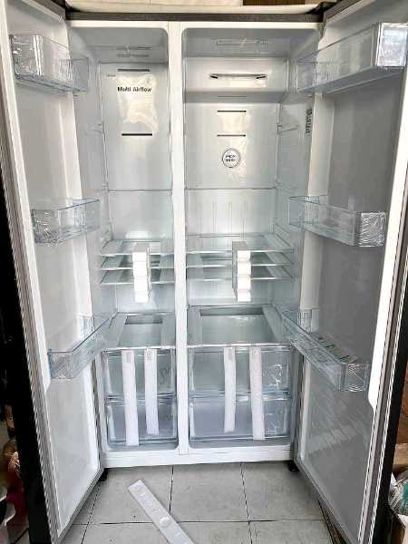 side by side refrigerator 550liters hisense