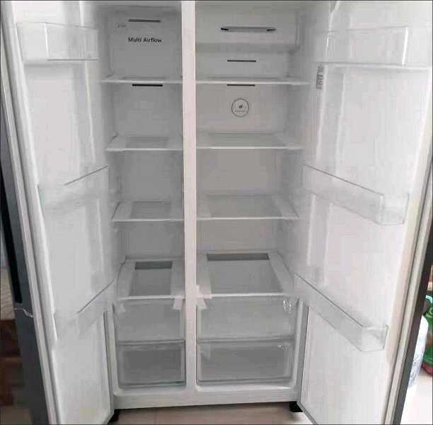 side by side refrigerator 550liters hisense