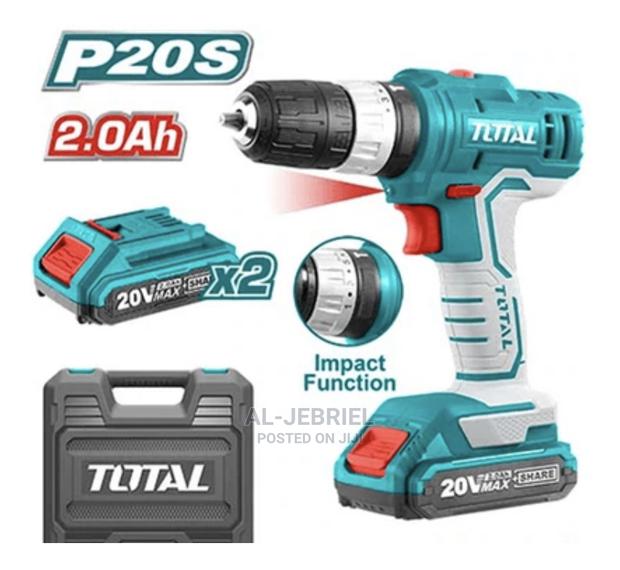 Total Lithium-Ion Impact Cordless Drill 20V+ 2 Batteries · Photo 3