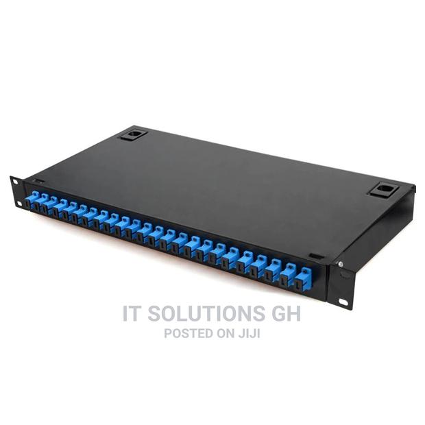 24 Port Fiber Patch Panel SC Pigtail ODF 1U Optical Fi · Photo 2