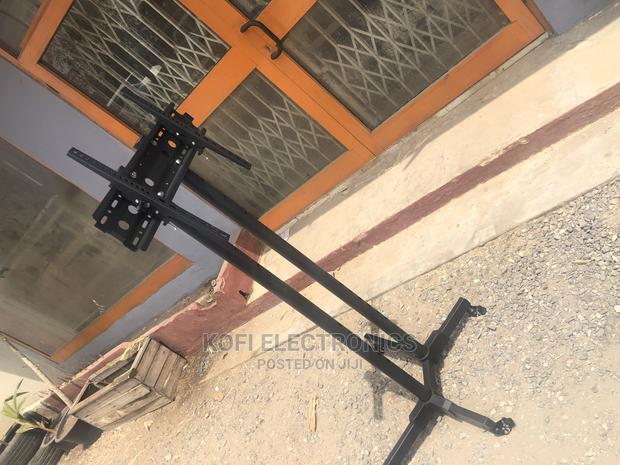 Adjustable Tray Mobile TV Cart Rolling TV Floor Stand · Photo 4