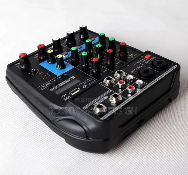 4 Channel Audio Mixer Consoles