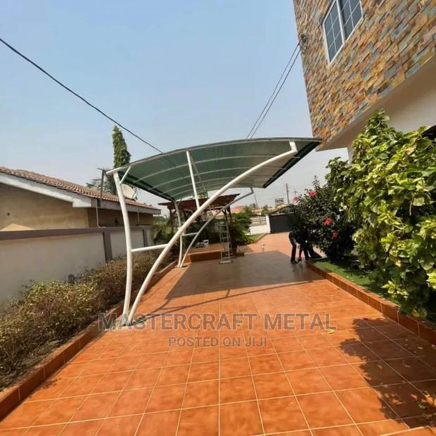 2 Cars Canopy Carport With Double Layered Tarpaulin Top photo 2