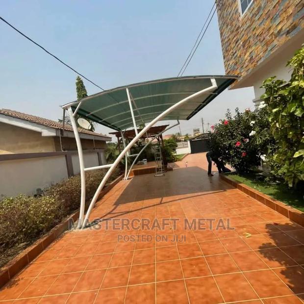 2 Cars Canopy Carport With Double Layered Tarpaulin Top photo 3