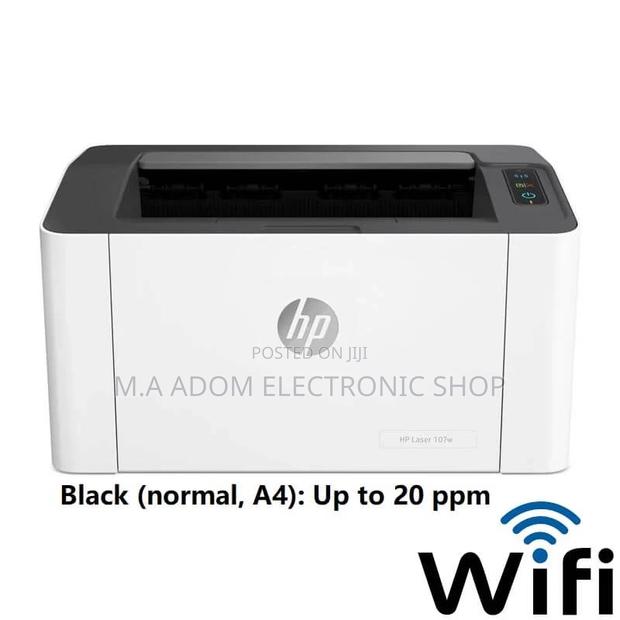 HP 107w Laserjet Wifi Printer, 20ppm, USB, Wireless · Photo 2