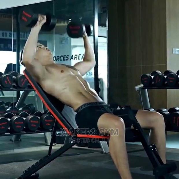 Foldable Weight Bench Heavy Press Workout · Photo 3