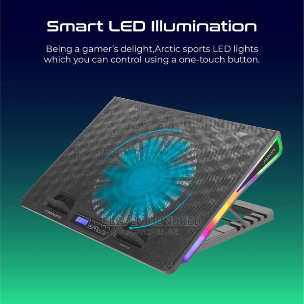 Portable Height Adjustable RGB Laptop Cooling /Stand Pad · Photo 4