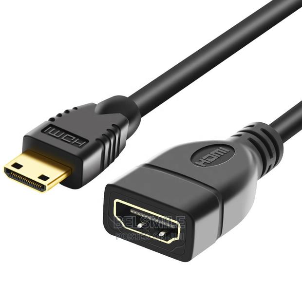 SE Mini HDMI MALE to HDMI FEMALE Cable (0.15m) Adapter