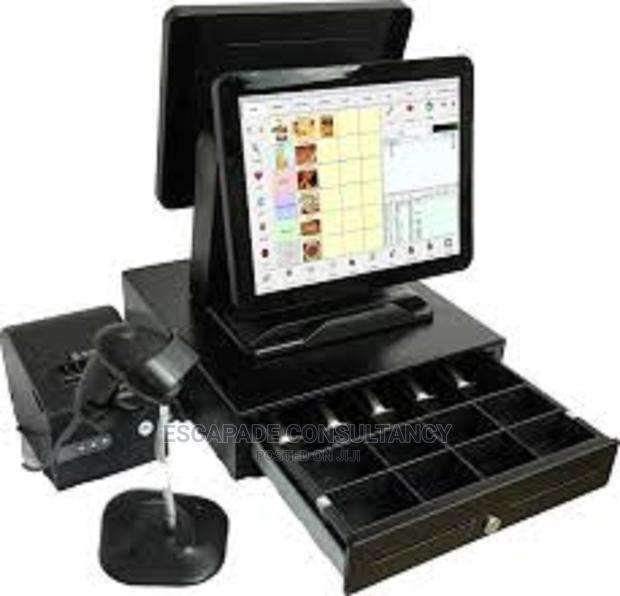 POS Computer Dual Touch Screen Complete Set With Accessories · Photo 3