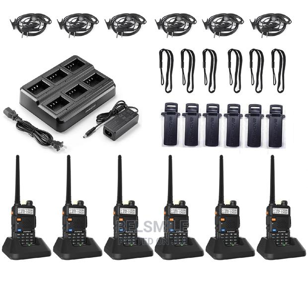 6 Packs Boafeng UV-5R Walkie-Talkie+ Six Way Charger.