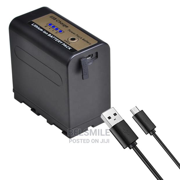 7800mah NP-F970 NP-F960 Battery With LED Power Indicator
