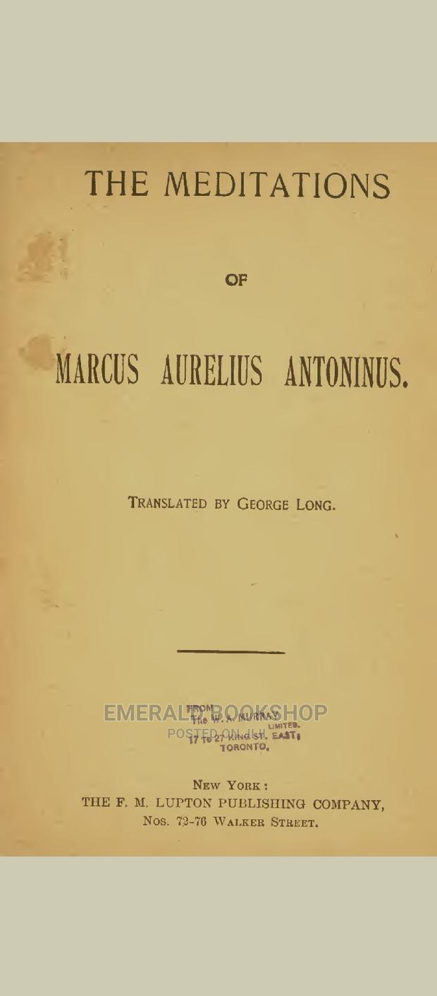 The Meditation by Marcus Aurelius PDF · Photo 1