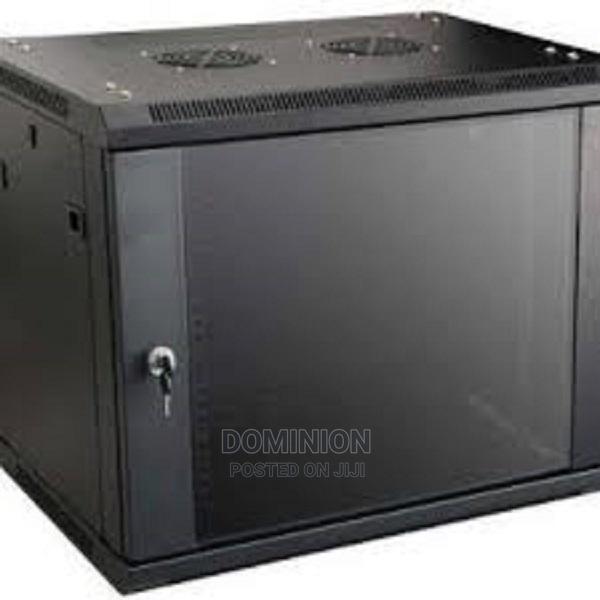 4U 600X600 Glass Door Rack Cabinet With Fan(Black) · Photo 2
