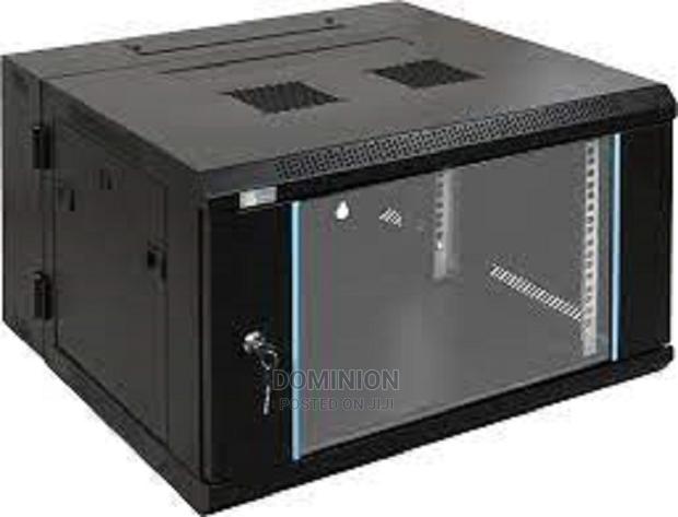 6u 600x600 Front Glass Door Wall Cabinet With Fan (Black) · Photo 2