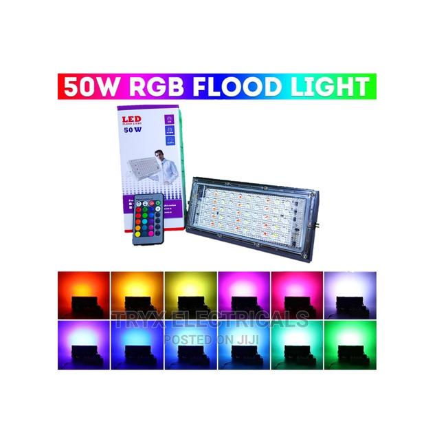 50W LED Flood Light - RGB(Multicolor) With Remote