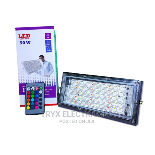 50W LED Flood Light - RGB(Multicolor) With Remote photo 2