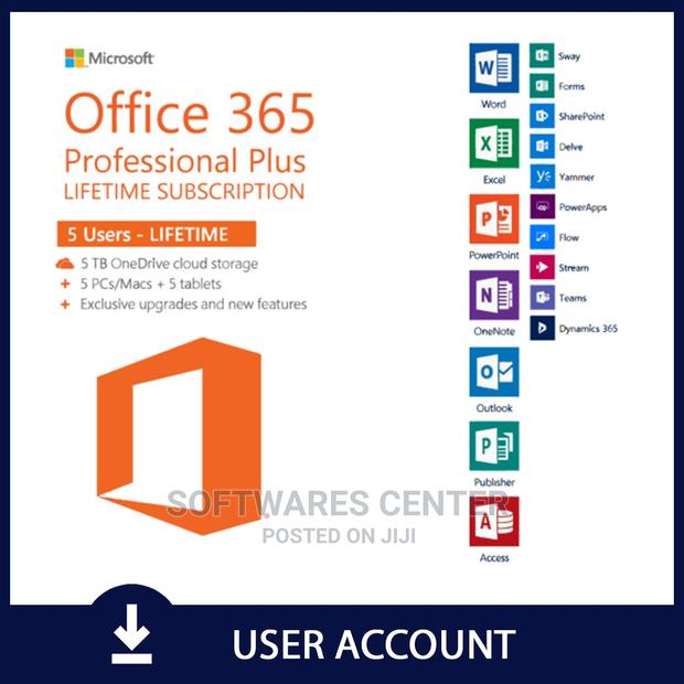 Genuine Microsoft 365 Lifetime Account for 5 Devices